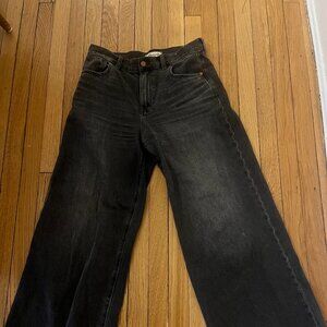 Madewell superwide leg jeans size 28 in Kingswood/dark grey wash